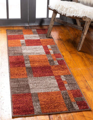 Unique Loom Autumn Collection Area Rug - Providence (2' x 6' 1" Runner, Multi/ Beige) image 0