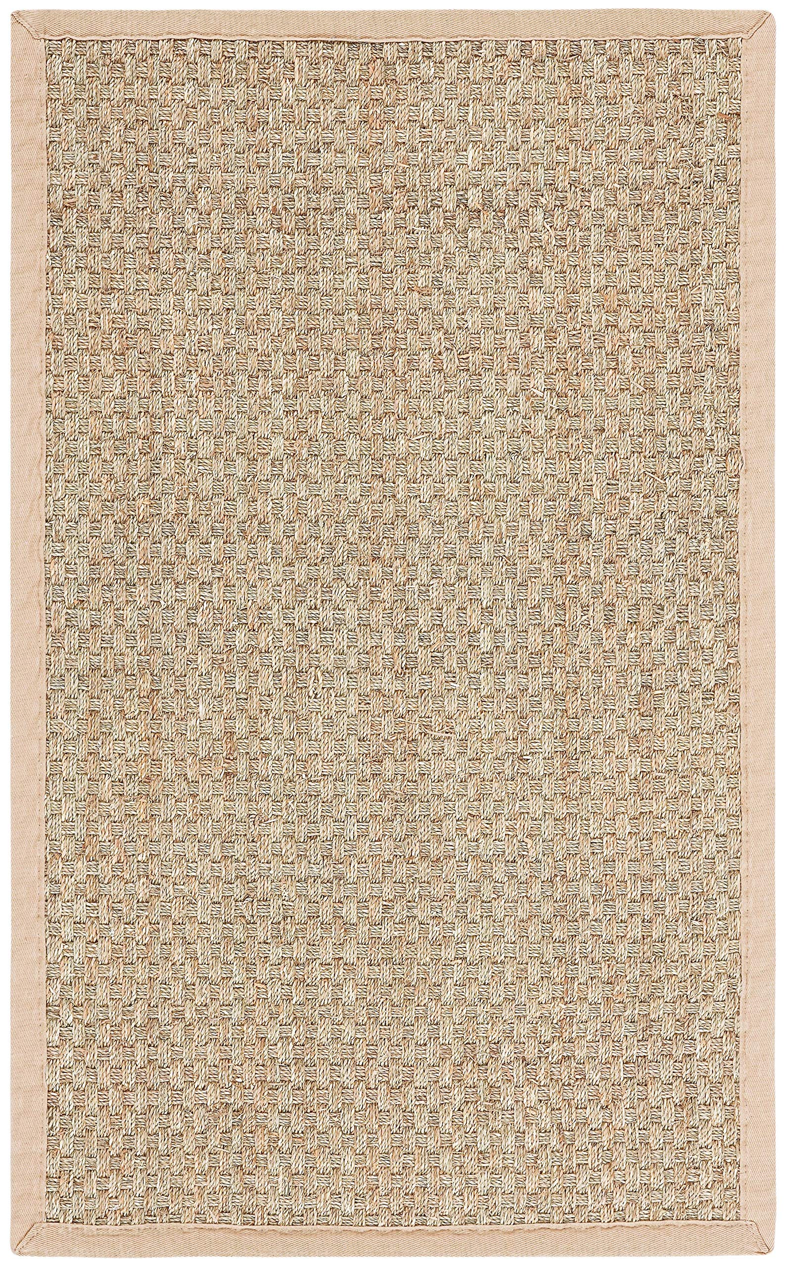 SAFAVIEH Natural Fiber Collection Accent Rug - 2' x 3', Natural & Beige, Border Basketweave Seagrass Design, Easy Care, Ideal for High Traffic Areas in Entryway, Living Room, Bedroom (NF114A) image 0