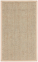 SAFAVIEH Natural Fiber Collection Accent Rug - 2' x 3', Natural & Beige, Border Basketweave Seagrass Design, Easy Care, Ideal for High Traffic Areas in Entryway, Living Room, Bedroom (NF114A) image 0