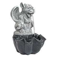Water Fountain - Cedric the Squirt Gothic Gargoyle Statue Garden Decor Tabletop Fountain - Desk Fountain Water Feature image 2