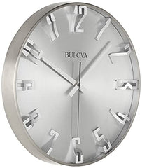Bulova C4846 Director Wall Clock, Satin Pewter Finish image 0