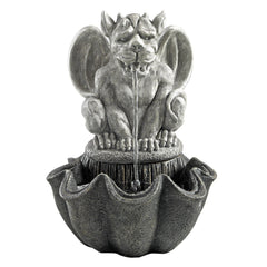 Water Fountain - Cedric the Squirt Gothic Gargoyle Statue Garden Decor Tabletop Fountain - Desk Fountain Water Feature image 3