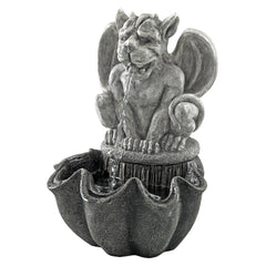 Water Fountain - Cedric the Squirt Gothic Gargoyle Statue Garden Decor Tabletop Fountain - Desk Fountain Water Feature image 0