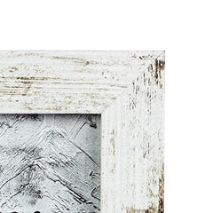 kennethan Rotten White 5x7 inch Picture Frame Wide Molding - Wall Mounting Material Included image 3