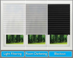 Redi Shade No Tools Original Blackout Pleated Paper Shade Black, 36 in x 72 in, 6 Pack image 2
