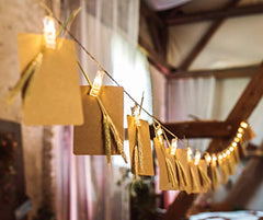 CozyHome - 5.5YD photo string with clips battery with timer remote | 30x light clips led | hanging fairy picture indoor | photo lights with clips | clip lights for girl pictures | teen girl room decor image 3
