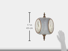 Creative Co-Op Metal Double Sided Wall Clock image 2