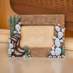 The Bridge Collection 4x6 Western Boots and Cactus Picture Frame - Western Home Decor Items - Picture Frame for Western, Cowgirl, or Country Decor image 2