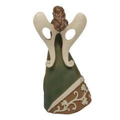 Roman Giftware Inc., Irish & Celtic Collection, 7" H Woodcut Irish Angel Figure,Religious, Inspirational, Durable (7x3x2) image 1