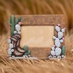 The Bridge Collection 4x6 Western Boots and Cactus Picture Frame - Western Home Decor Items - Picture Frame for Western, Cowgirl, or Country Decor image 3