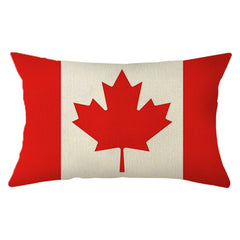 Ogiselestyle Canada Maple Flag Throw Pillow Cover, 12 x 20 Inch Canada Flag Cushion Case Decoration for Sofa Couch image 0