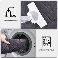 PURRUGS Absorbent Non-Slip Machine Washable Entry Rug and Mat, Shoes Scraper and Dog Mat, Super Absorbent Welcome Mat for Front and Back Doors, Muddy Wet Shoes and Paws image 2