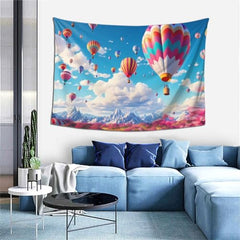 Bedbliss Hot Air Balloon Wall Tapestry - Festive Home Decor And Versatile Accent 40x60in image 1