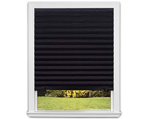Redi Shade No Tools Original Blackout Pleated Paper Shade Black, 36 in x 72 in, 6 Pack image 0