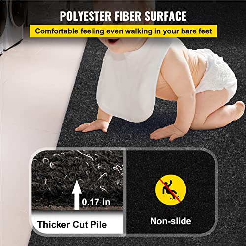 Happybuy Boat Carpet, 6 ft x 18 ft Marine Carpet for Boats, Waterproof Black Indoor Outdoor Carpet with Marine Backing Anti-Slide Marine Grade Boat Carpet Cuttable Easy to Clean Patio Rugs Deck Rug image 7