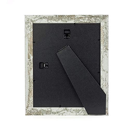kennethan Rotten White 5x7 inch Picture Frame Wide Molding - Wall Mounting Material Included image 1
