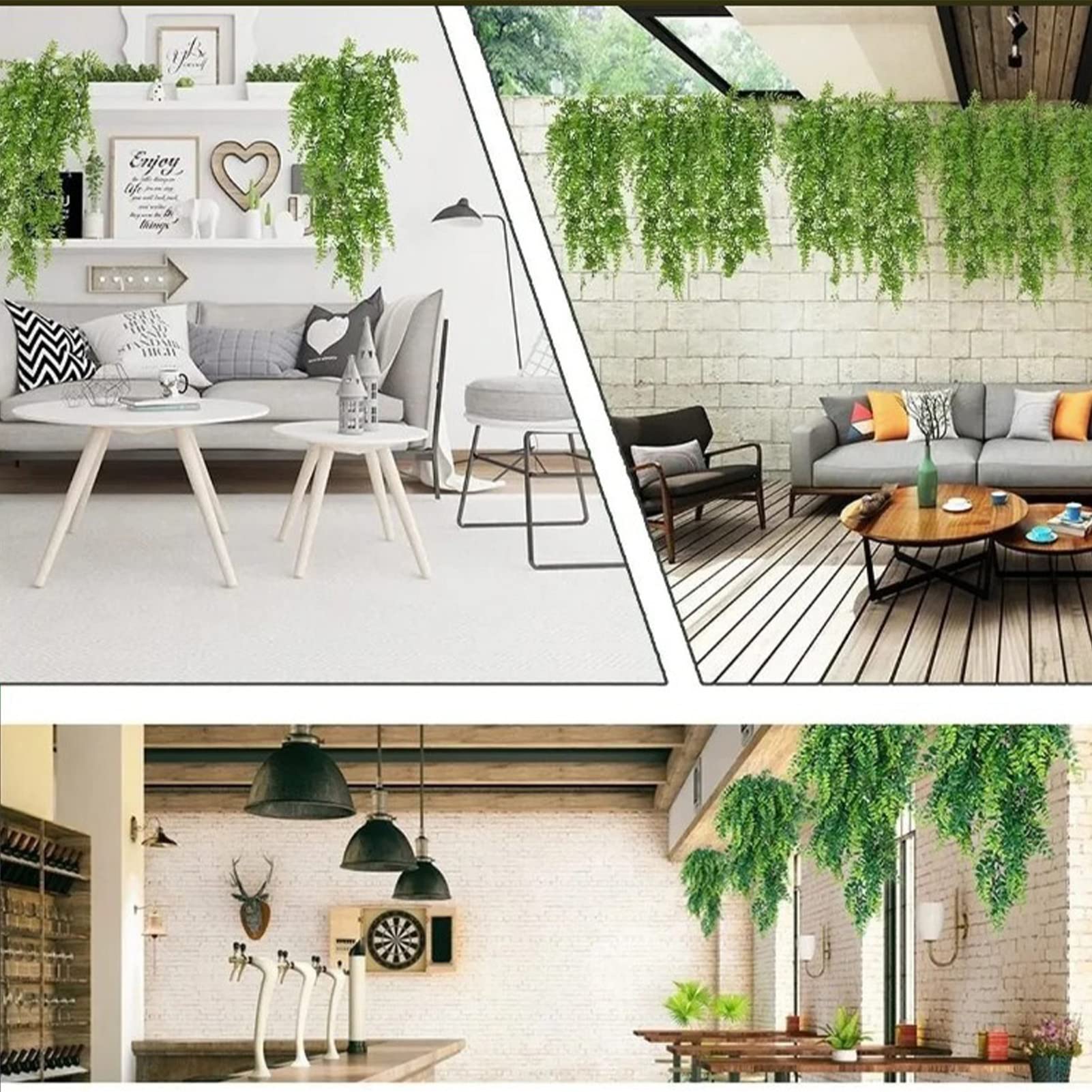 2Pcs Artificial Eucalyptus Teardrop Wreath Greenery Swag, 35 Inch Long Hanging Eucalyptus Leaves Fake Plant Garland, Spring Summer Teardrop Swag for Front Door Indoor Outdoor Wall Window Decor image 3