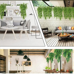 2Pcs Artificial Eucalyptus Teardrop Wreath Greenery Swag, 35 Inch Long Hanging Eucalyptus Leaves Fake Plant Garland, Spring Summer Teardrop Swag for Front Door Indoor Outdoor Wall Window Decor image 3