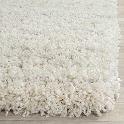 SAFAVIEH Arizona Shag Collection Area Rug - 8' x 10', Ivory &amp; Beige, Moroccan Design, Non-Shedding &amp; Easy Care, 1.6-inch Thick Ideal for High Traffic Areas in Living Room, Bedroom (ASG741A) image 2