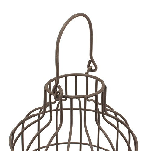 Stonebriar SB-5393C 2PC Wire METAL CLOCHE SET, Set of 2, Brown image 4