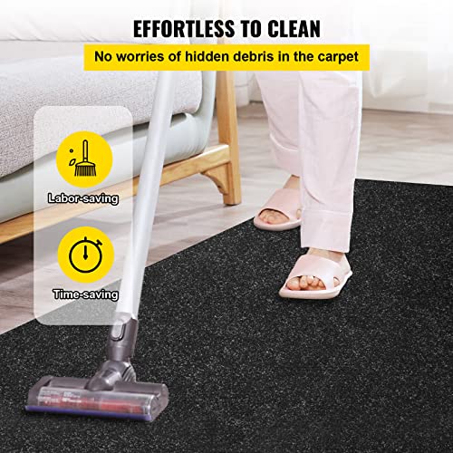 Happybuy Boat Carpet, 6 ft x 18 ft Marine Carpet for Boats, Waterproof Black Indoor Outdoor Carpet with Marine Backing Anti-Slide Marine Grade Boat Carpet Cuttable Easy to Clean Patio Rugs Deck Rug image 4
