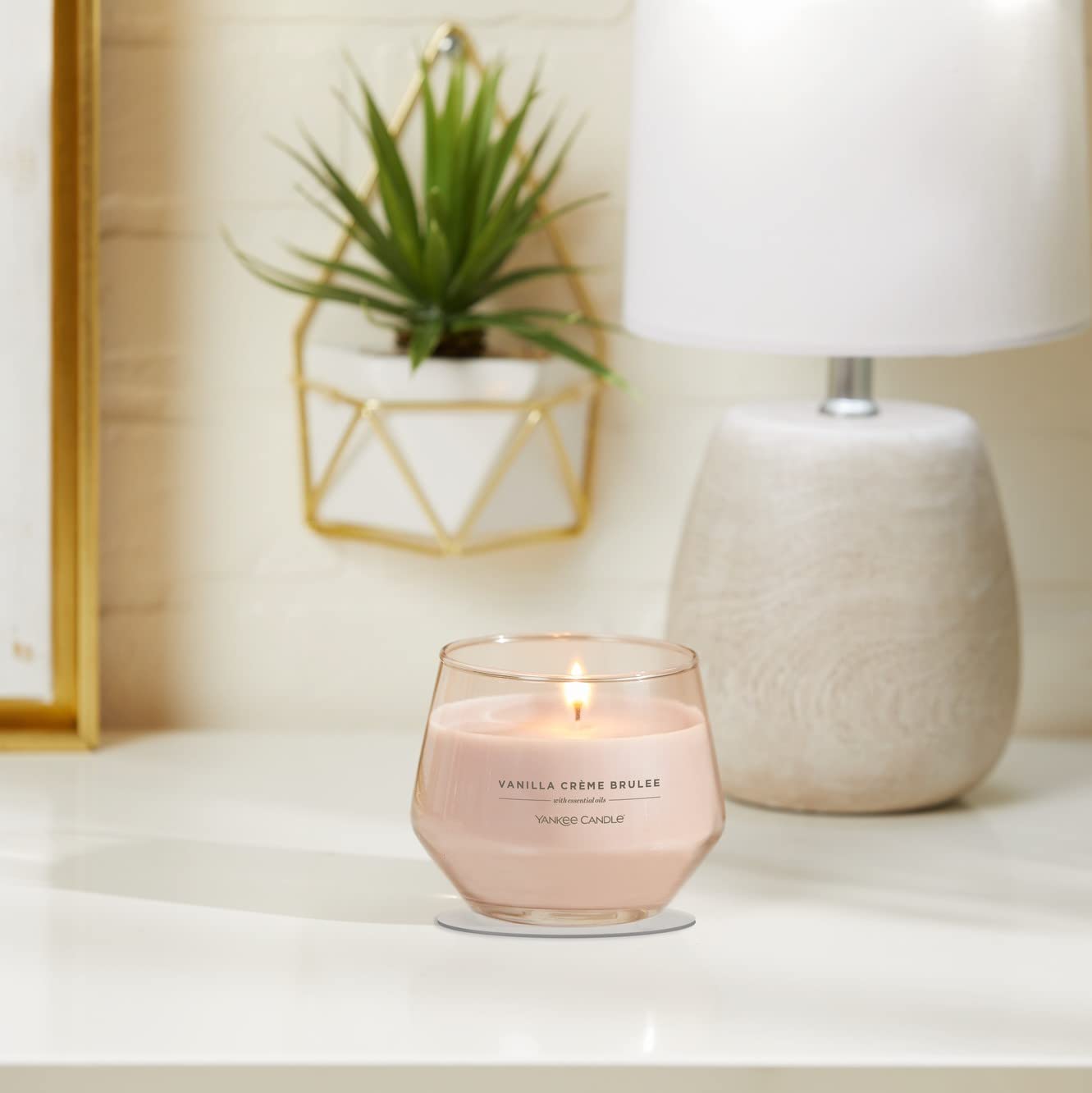 Yankee Candle Studio Medium Candle, Vanilla Crème Brûlée, 10 oz: Long-Lasting, Essential-Oil Scented Soy Wax Blend Candle | 40-65 Hours of Burning Time image 4