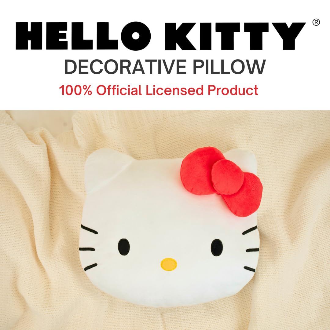 Franco Bedding Super Soft Plush Decorative Throw Pillow (Official Licensed Product), 16" Inch, Hello Kitty image 4