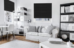 Redi Shade No Tools Original Blackout Pleated Paper Shade Black, 36 in x 72 in, 6 Pack image 3