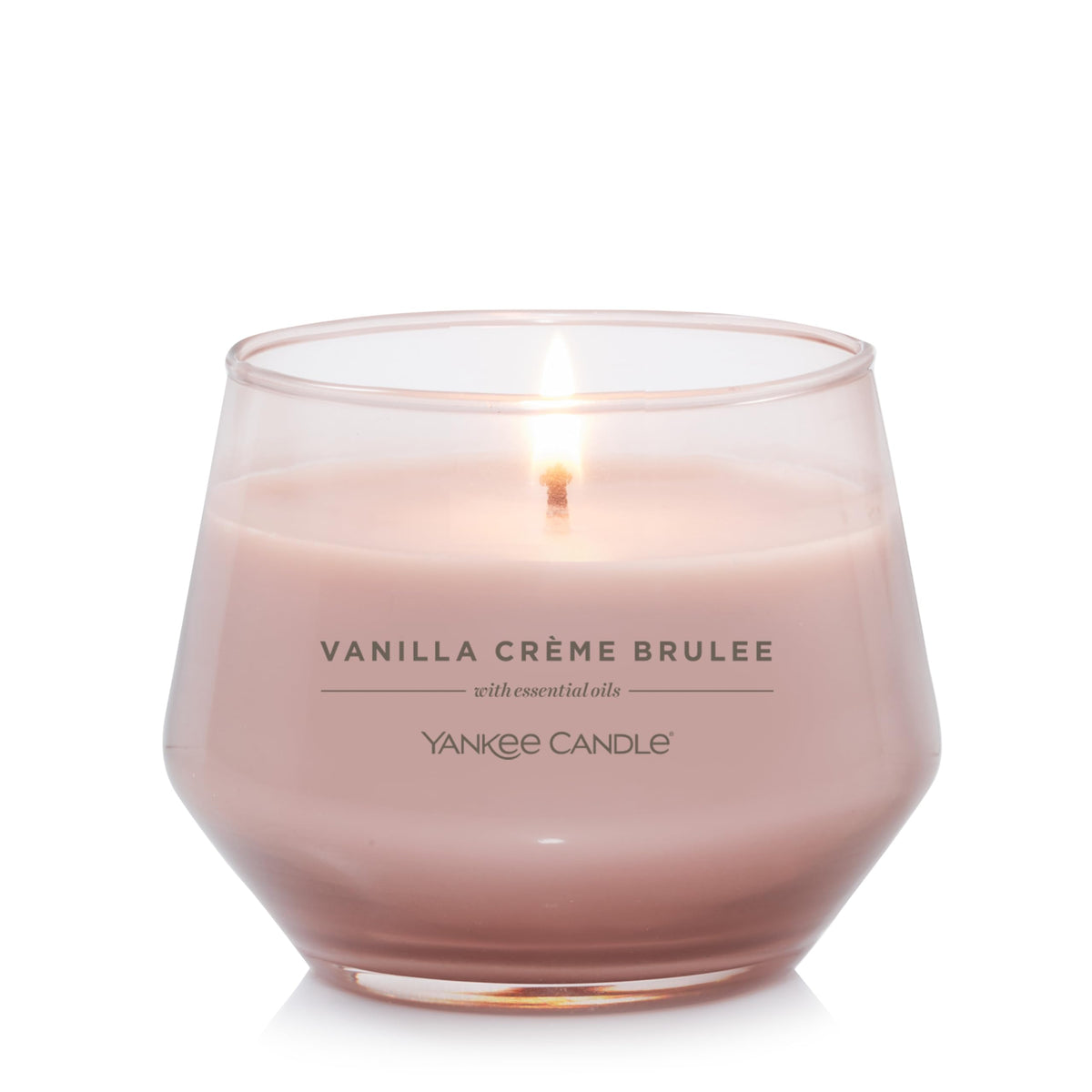 Yankee Candle Studio Medium Candle, Vanilla Crème Brûlée, 10 oz: Long-Lasting, Essential-Oil Scented Soy Wax Blend Candle | 40-65 Hours of Burning Time image 0