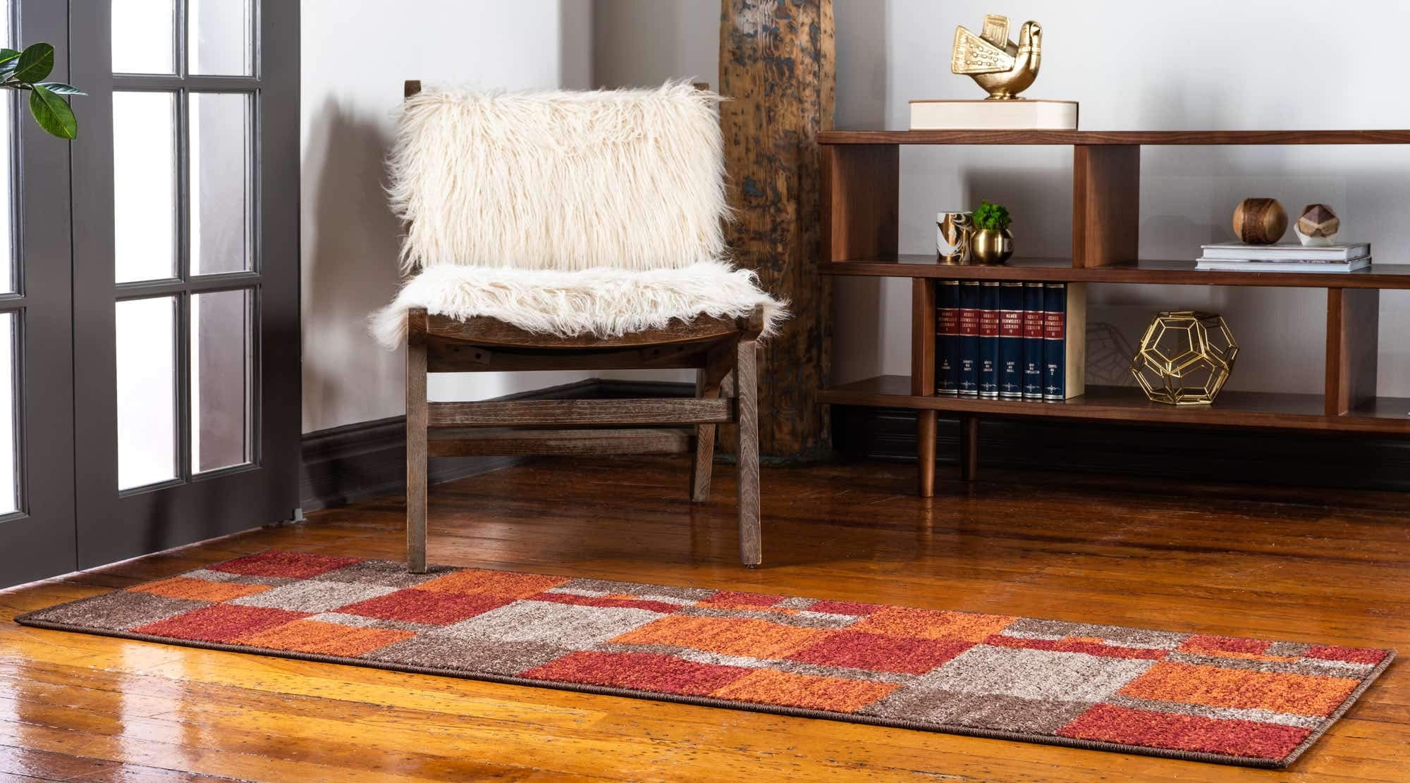 Unique Loom Autumn Collection Area Rug - Providence (2' x 6' 1" Runner, Multi/ Beige) image 8