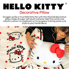 Franco Bedding Super Soft Plush Decorative Throw Pillow (Official Licensed Product), 16" Inch, Hello Kitty image 3