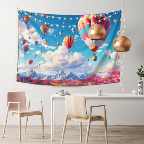Bedbliss Hot Air Balloon Wall Tapestry - Festive Home Decor And Versatile Accent 40x60in image 6