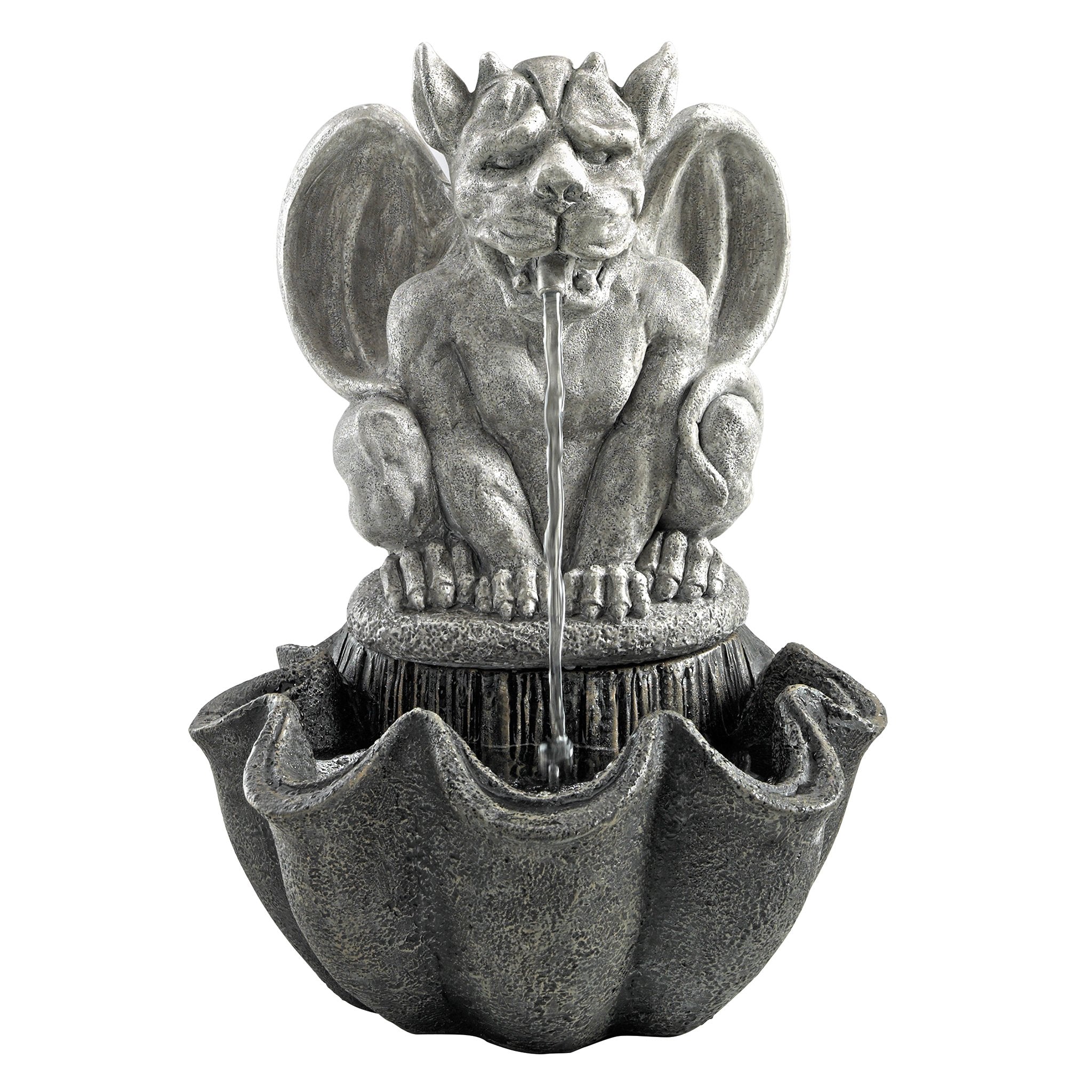 Water Fountain - Cedric the Squirt Gothic Gargoyle Statue Garden Decor Tabletop Fountain - Desk Fountain Water Feature image 3