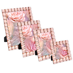 Isaac Jacobs Decorative Sparkling Jewel Picture Frame, Photo Display &amp; Home Décor (4x6, Blush) image 1