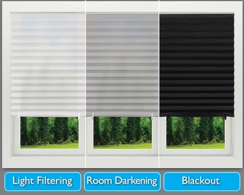 Redi Shade No Tools Original Blackout Pleated Paper Shade Black, 36 in x 72 in, 6 Pack image 2