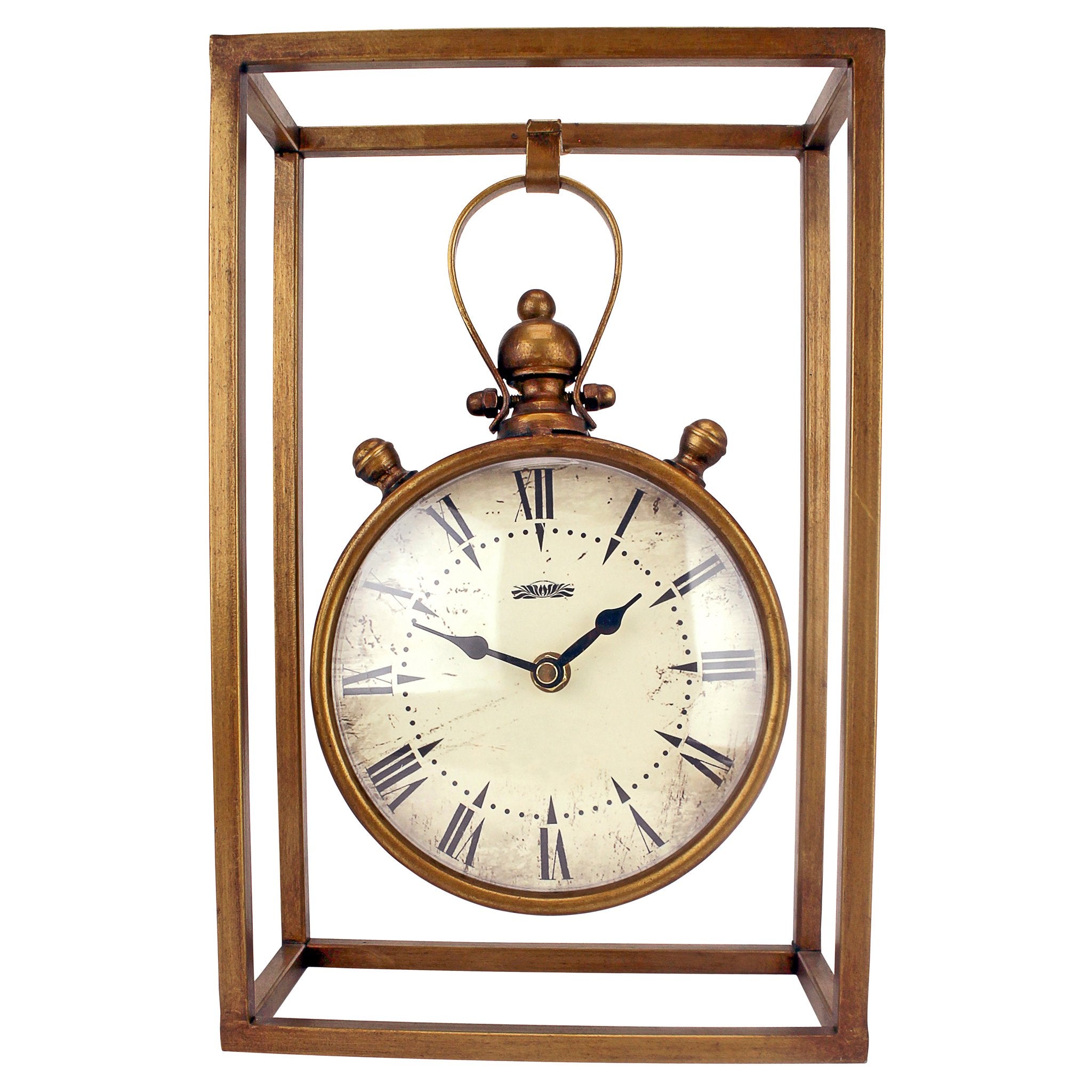 Design Toscano Industrial Age Mantel Clock, 13 Inch, Metalware, Brass image 5