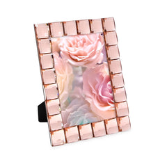 Isaac Jacobs Decorative Sparkling Jewel Picture Frame, Photo Display &amp; Home Décor (4x6, Blush) image 0