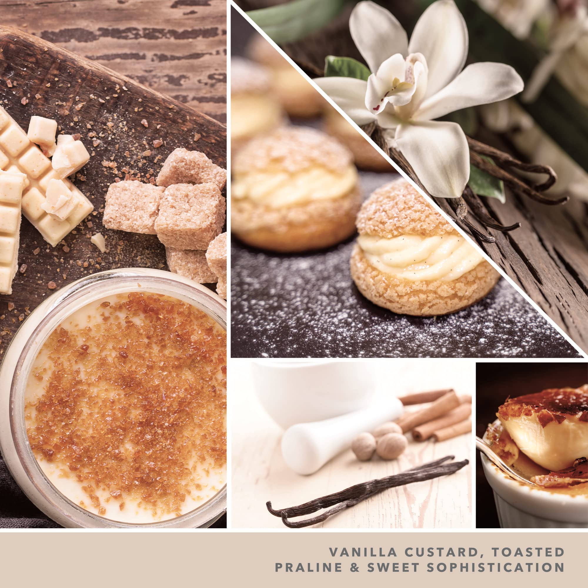 Yankee Candle Studio Medium Candle, Vanilla Crème Brûlée, 10 oz: Long-Lasting, Essential-Oil Scented Soy Wax Blend Candle | 40-65 Hours of Burning Time image 5