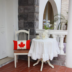 Ogiselestyle Canada Maple Flag Throw Pillow Cover, 12 x 20 Inch Canada Flag Cushion Case Decoration for Sofa Couch image 2
