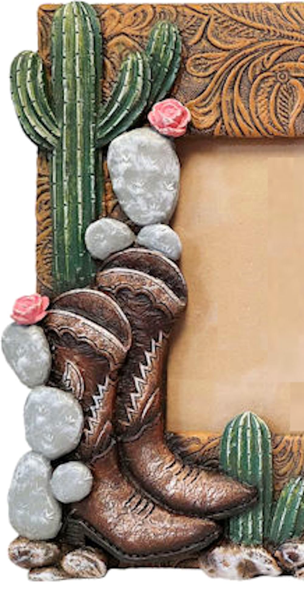 The Bridge Collection 4x6 Western Boots and Cactus Picture Frame - Western Home Decor Items - Picture Frame for Western, Cowgirl, or Country Decor image 6