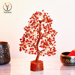 YATSKIA Red Jasper Crystals - Crystal Tree of Life - Gemstone Tree - Spiritual Items - Meditation Room Decor - Spiritual Decor - Reiki Gifts - Good Luck Charms - Metaphysical Gifts image 1