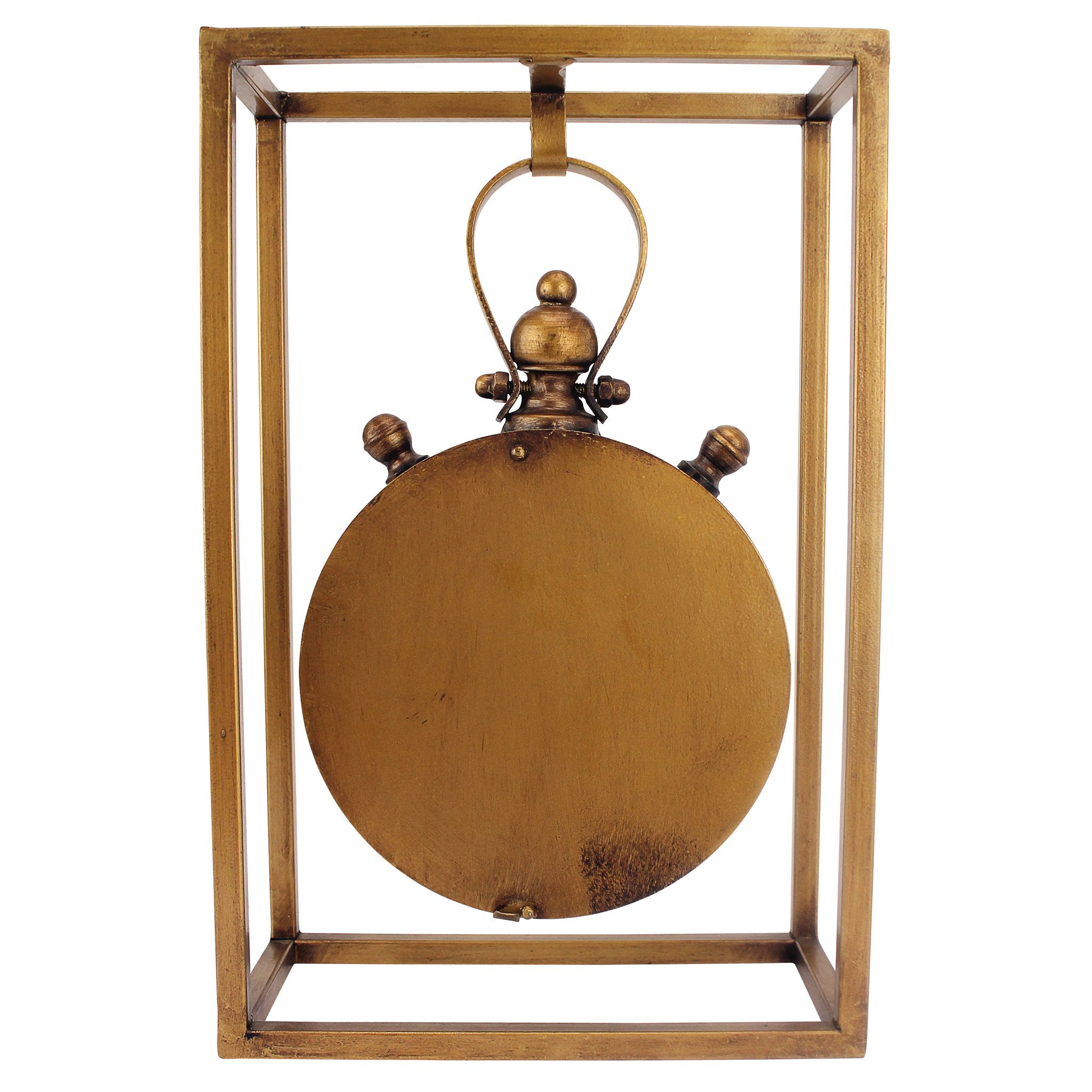 Design Toscano Industrial Age Mantel Clock, 13 Inch, Metalware, Brass image 3