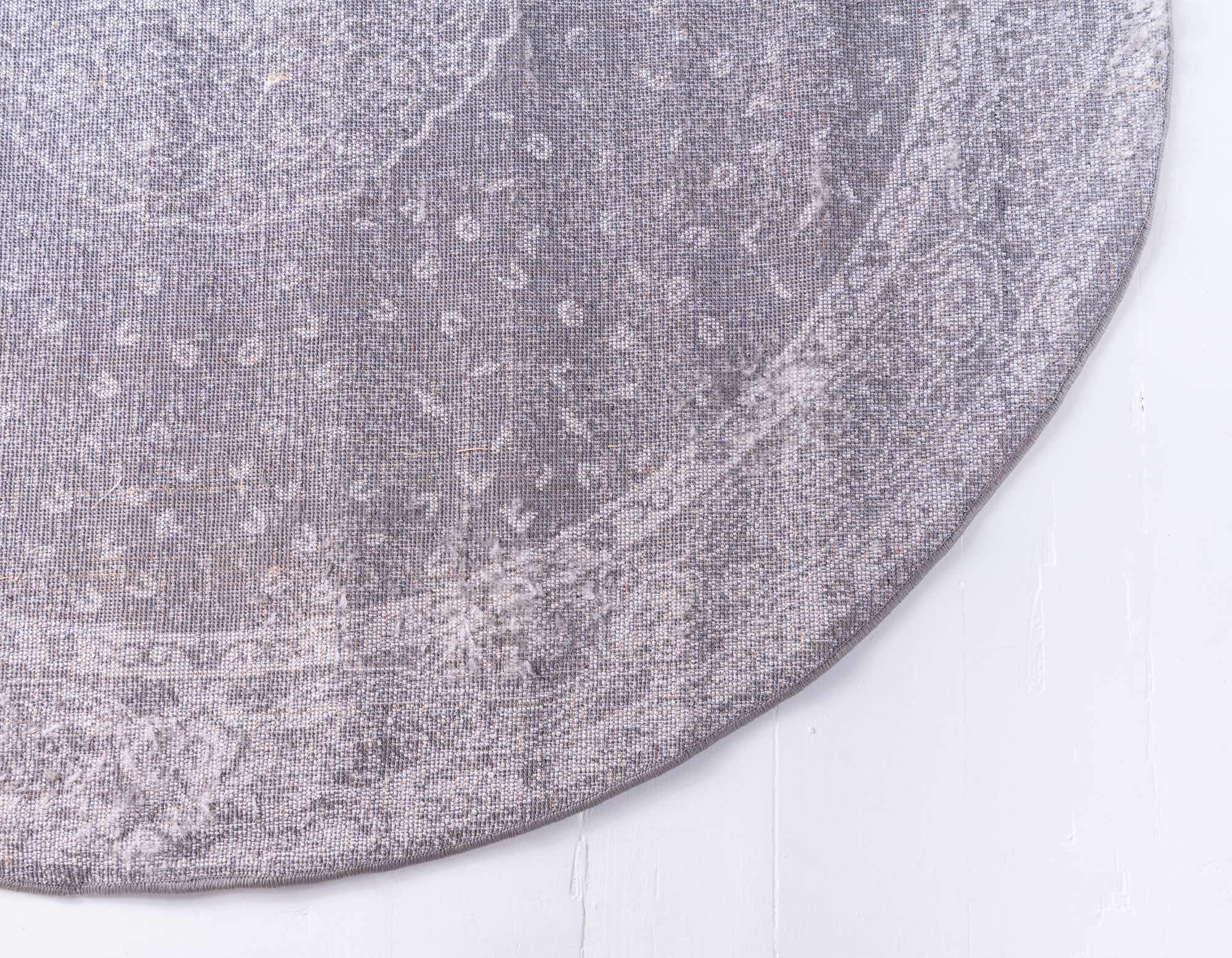 Unique Loom Bromley Collection Area Rug - Midnight (3' 1" Round, Dark Gray/ Gray) image 1