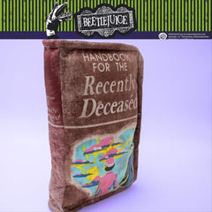 Franco Collectibles Beetlejuice for The Recently Deceased Book Bedding Super Soft Plush Decorative Throw Pillow, 14 in X 9 in, (Officially Licensed Product) image 1