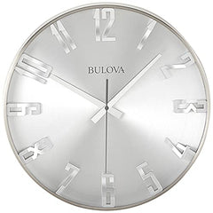 Bulova C4846 Director Wall Clock, Satin Pewter Finish image 3