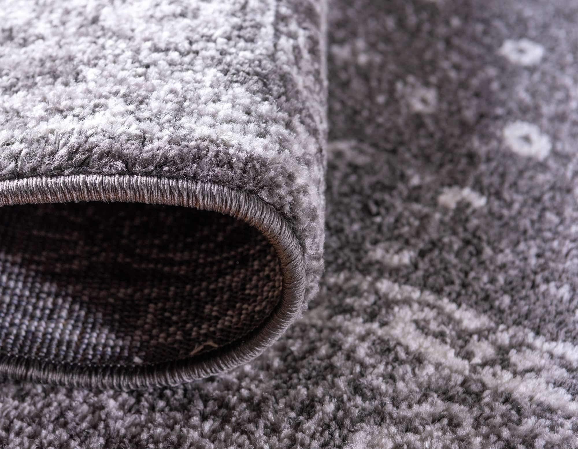 Unique Loom Bromley Collection Area Rug - Midnight (3' 1" Round, Dark Gray/ Gray) image 4