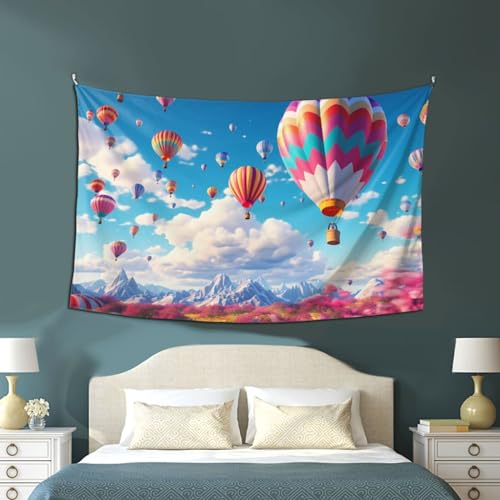 Bedbliss Hot Air Balloon Wall Tapestry - Festive Home Decor And Versatile Accent 40x60in image 4